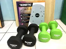 Dumbell 5KG dan 4KG Merk Kinetic & Berwyn