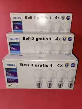 PROMO LAMPU LED PHILIPS KEMASAN MULTIPACK 7/9/11 WATT