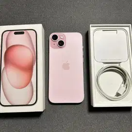 Iphone 15 basic 128 gb pink ibox 14 hari pakai