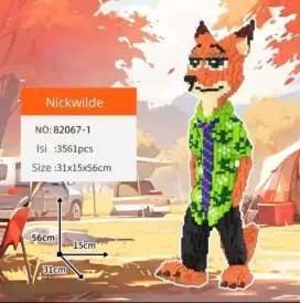 Nano Block Zootopia (Nick Wilde) - Bricks Education