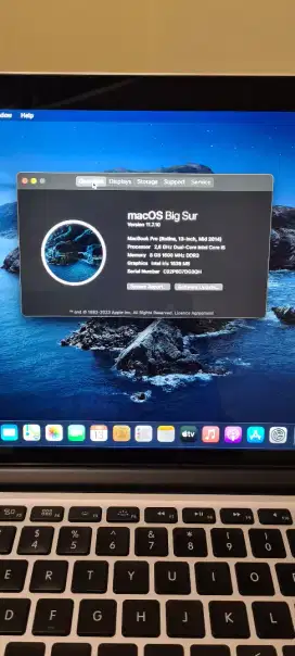 Macbook Pro 2014 8/256GB Tipis Dan Mulus