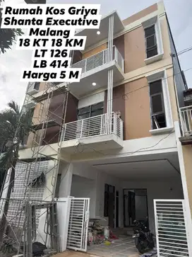 Rumah Kos Premium Griya Shanta Executive Suhat Malang Kota