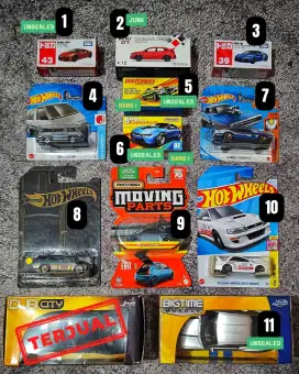 Mainan Diecast Mobilan Hot Wheels Matchbox Mini GT Jada Tomica Paket