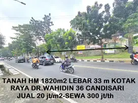 Tanah Hook HM LT 1820 Raya Wahidin Candisari Semarang Atas View Kota