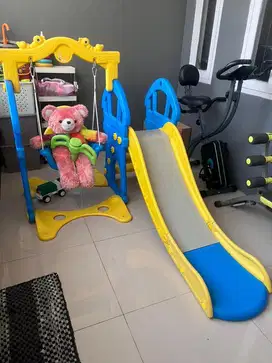 Dijual perosotan anak 3in1 ,ayunan, ring basket, perosotan