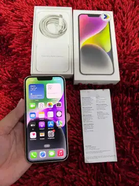 Iphone 14 128GB Bekas Garansi Resmi Fullset Mulus Istimewa