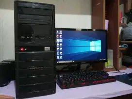 Pc gaming dan editing (intel core i5 gen4 + ram 8gb + monitor 19inch)