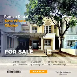Rumah Dijual di Cibubur Kota Wisata