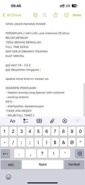LOWONGAN PEKERJAAN PICKER OLSHOP