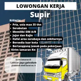 Dicari supir serabutan