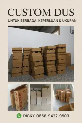 Jual KARDUS dgn berbagai ukuran utk kemasan