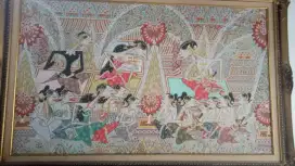 Lukisan Wayang Tinta Emas