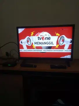 Dijual aje tv sharp 24 inchi lengkap