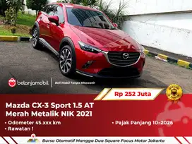 [ GARANSI 1TH ] Mazda CX-3 CX3 CX 3 Sport 1.5 AT Merah 2021/2022