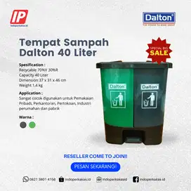 Tempat Sampah Dalton 40 Liter Tong Sampah Plastik HDPE Double