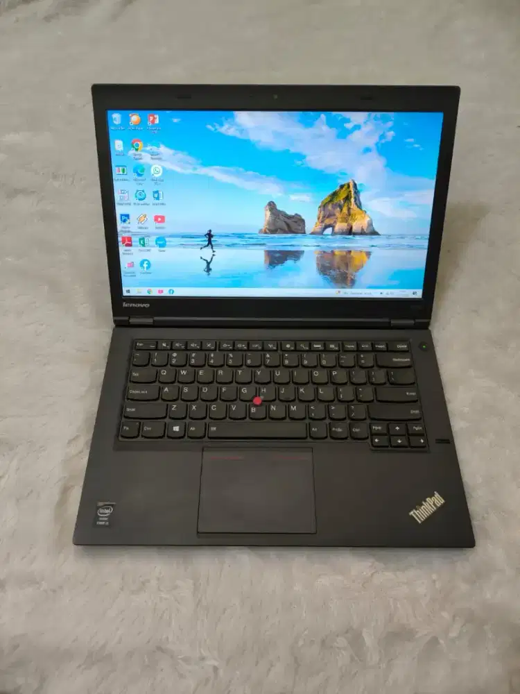 Laptop lenovo thinkpad t440p kencang,core i5 gen 4,ram 8 gb,ssd 256 gb