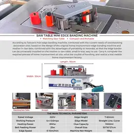 Saw Dekstop Portable Edge Banding Machine / Mesin Ikat Tepi List Kayu