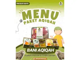 Aqiqah Murah, Premium, Sertifikat + Dekorasi + Test Food!