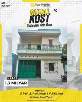 KOST SIAP HUNI GEDANGAN SOLO BARU
