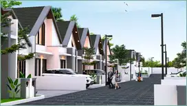 Rumah di Jogja Ada Pos Security Senyaman Villa Ambarketawang Gamping