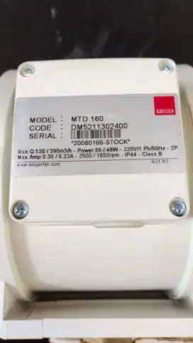 Kruger fan MTD 160.