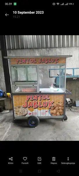 Dijual gerobak bekas