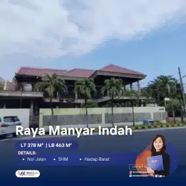 Dijual Cepat Rumah Nol Jalan Raya Manyar Indah