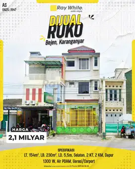 RUKO  SIAP PAKAI BEJEN KARANGANYAR