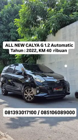 TOYOTA ALL NEW CALYA G 1.2 Automatic
Tahun : 2022, KM 40  ribuan