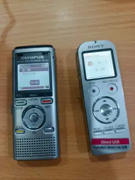 Audio voice recorder sony dan olympus