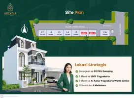 Dijual Rumah 3 Lantai Depan RS PKU Gamping  Yogyakarta
