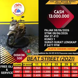 HONDA BEAT STREET 2021, CASH/CREDIT.