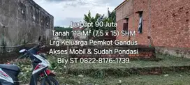 Tanah ± 112 M² Pemkot lr Keluarga Gandus Murah palembang