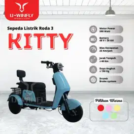 Sepeda Listrik Roda Tiga Uwinfly KITTY