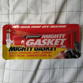 Pioneer Mighty Gasket Red High-Temp Silicone Lem Sealant Tahan Panas