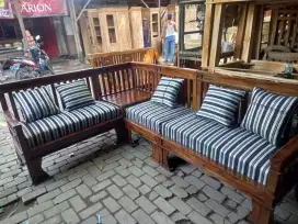 3 Set Kursi Tamu Jati Semua Hrg Murmer Bisa Byr Cod Dan Tkr Tambah