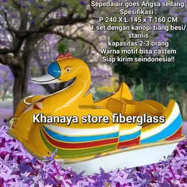 sepeda air angsa gowes kuning/perahu bebek gowes/Mainan wahana air
