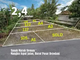 Tanah View Sawah, Asri, Area Palagan Sleman