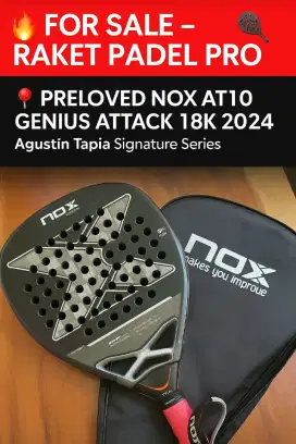 FOR SALE! NOX AT10 GENIUS ATTACK 18K 2024 AGUSTIN TAPIA
