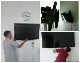 Braket +pasang atau pasang saja jika sudah ada bracket breket led tv