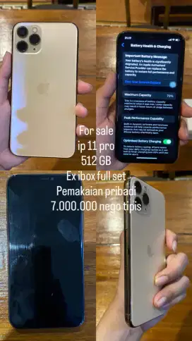 Iphone 11 pro ingin di jual pemakaian pribadi