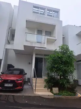 Rumah modern minimalis 3 lantai jual cepat di ciputat