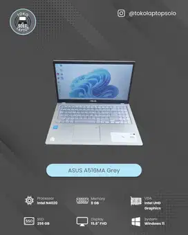 ASUS A516M INTEL N4020 RAM 8GB SSD 256GB