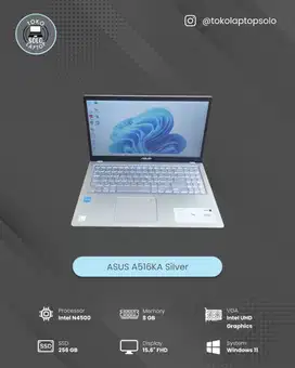 ASUS A516K INTEL N4500 RAM 8GB SSD 256GB