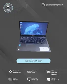 ASUS A516K INTEL N4500 RAM 8GB SSD 256GB GREY