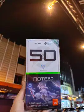 INFINIX NOTE 50 8+8/256GB GARANSI FRESH RESMI INFINIX (NO REPACK)