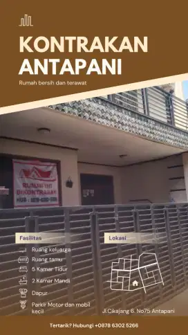 Kontrakan Rumah Di Antapani Bandung
