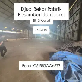 Dijual Pabrik lokasi Di Kesamben daerah Jombang