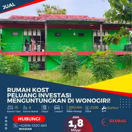 Rumah Kost Peluang Investasi Menguntungkan Di Wonogiri
