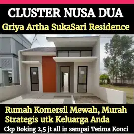 Ckp Modal 2,5 jt all in dpt Rumah 2 kmr tidur 1 kmr mandi